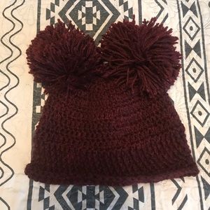 Beanie W/ Double PomPoms